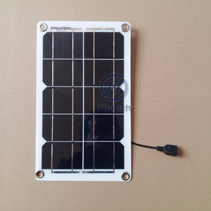 พอร์ตชาร์จ USB พลังงานแสงอาทิตย์ 7w แผงโซลาร์เซลล์ <span class=keywords><strong>5v</strong></span> สำหรับชาร์จโทรศัพท์มือถือ - Product Image 5
