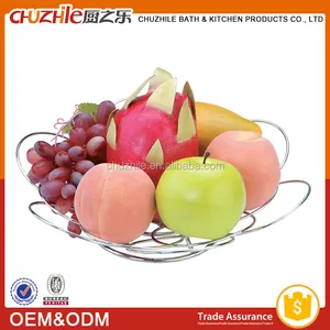 ChuZhiLe corbeille de fruits en acier inoxydable de forme ronde en gros fournisseur