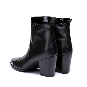 NA152-Botas para Hombre de tacón alto de 7CM, botines de piel auténtica, calzado de <span class=keywords><strong>caballero</strong></span> negro, Botas para fiesta/boda - Product Image 5