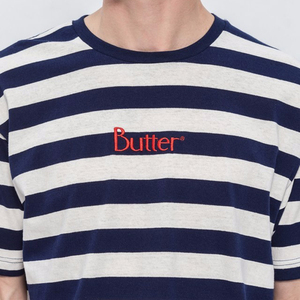 En <span class=keywords><strong>gros</strong></span> de haute qualité personnalisé blanc et bleu <span class=keywords><strong>Scotch</strong></span> plaids brodé chaude de base t-shirt - Product Image 2