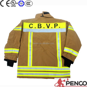 Chaqueta de traje de bomberos, <span class=keywords><strong>ropa</strong></span> de bombero, caqui, <span class=keywords><strong>ropa</strong></span> de trabajo ignífuga - Product Image 3