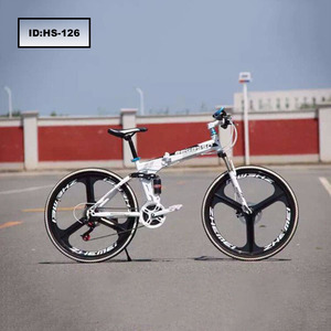 Bicicleta de <span class=keywords><strong>Montaña</strong></span> de 21 Velocidades Directo de Fábrica, Bicicleta de Una Velocidad con Freno de Disco Doble de 26/24 Pulgadas, Bicicleta Plegable para Estudiantes - Product Image 5