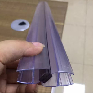 Joints magnétiques translucides pour porte en verre, joints à lèvre, pour <span class=keywords><strong>douche</strong></span>, porte en verre coulissante, noir, lot de 10 pièces - Product Image 6