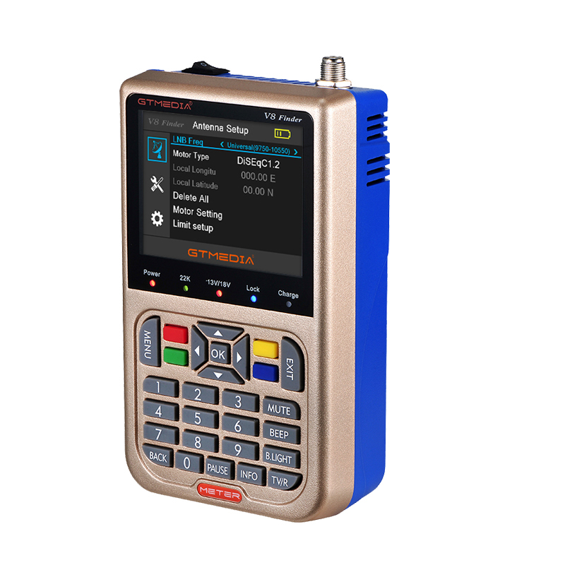 GTMEDIA Freesat V8 Finder HD DVB-S2 Цифровой спутниковый Finder высокой четкости 1080P спутниковый finder метр СБ h.265 MPEG-4