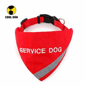 Großhandel Reflektierende Personalisierte Bestickte Haustier Hund Kragen <span class=keywords><strong>Bandana</strong></span> Für Service Hund - Product Image 3