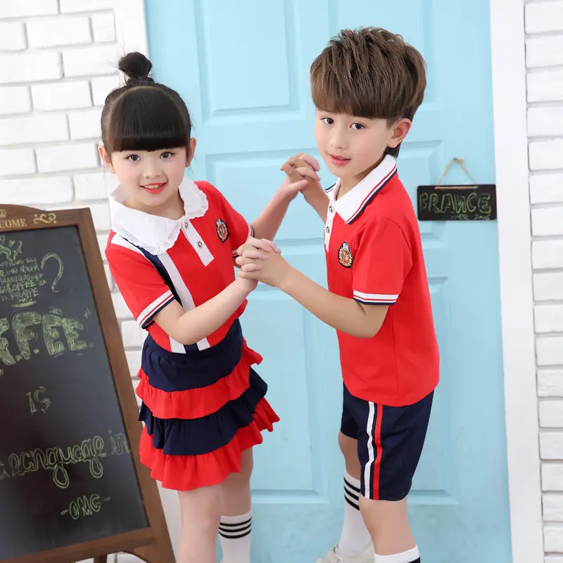 High quality sports suit international primary school uniform