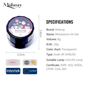 Marques privées Mobray 8g Colle de décoration pour nail art, strass, super colle, gel UV, gel pour vernis à ongles en gros, gel pour peinture à ongles - Product Image 6