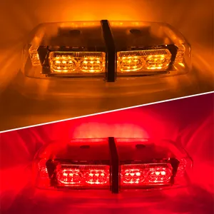 12V 36W Noodwaarschuwing Knipperende Led Amber Geel Gevaar Waarschuwingslampjes Amber Strobe Lichtbalk - Product Image 6