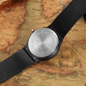 Design unico 2 Display Mani di Lusso Movimento Al Quarzo Giapponese <span class=keywords><strong>Orologio</strong></span> <span class=keywords><strong>Classico</strong></span> Delle Donne Analogico Dell'acciaio Inossidabile Degli Uomini Della Maglia Della Vigilanza 8256 Hot - Product Image 5