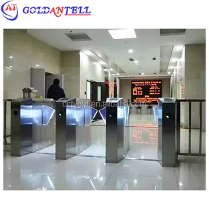 Turnstile barcode reader / full automatic entrance flap gate barrier / rfid validator turnstile