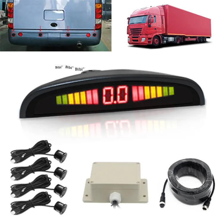 Waterdichte 24V Parking Sensor Systeem Voor Truck