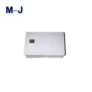 CR80 खाली सफेद स्मार्ट कार्ड संपर्क आईसी SLE4442 पीवीसी कार्ड