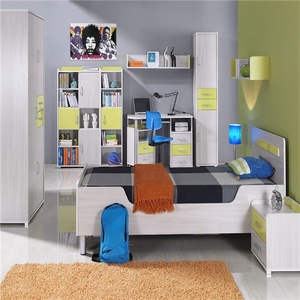 Conjunto de muebles modernos para niños, cama de madera de paquete estándar de alta calidad, dormitorio para apartamento y dormitorio - Product Image 2