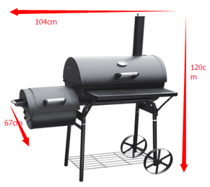 Chất lượng cao hút thuốc BBQ nướng với hai bánh xe - Product Image 1