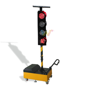 200mm yol bakım geçici taşınabilir tek taraflı uzaktan kumanda güneş mobil trafik ışığı
