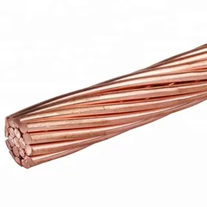 Hard Drawn Bare Copper Conductor Hdbc No 2 No 4 No 6 No 8 AWG Produsen