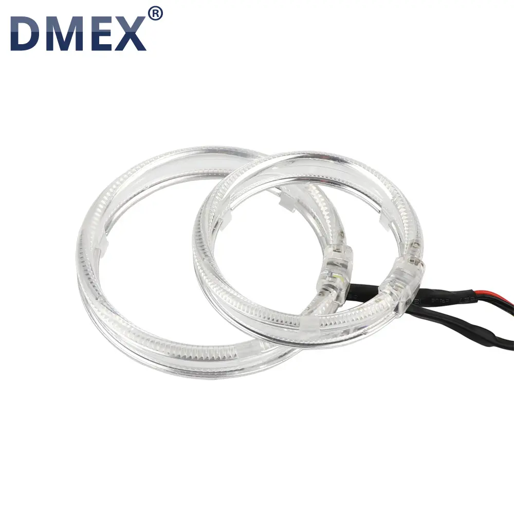 DMEX Lampu Depan LED Cincin Halo Super Terang 80Mm, Lampu Depan Bola Lampu DRL Sepeda Motor Mobil 95Mm