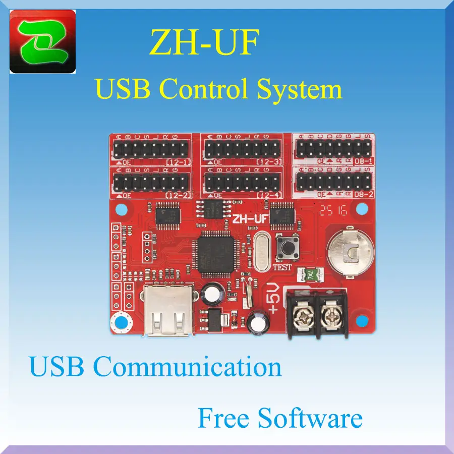 Led Screen Control Card Zhengzhou ZH-UF Free Led Display Control Software