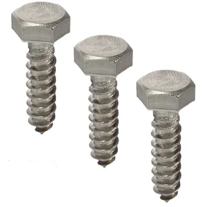 1/4X2 "Lag Bolts Hex หัวสแตนเลสหนักไม้สกรู