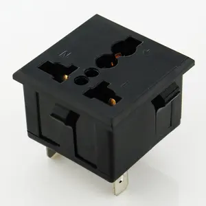 Universal wall socket electrical outlet