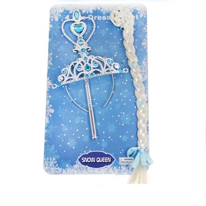 Los niños de la princesa <span class=keywords><strong>Cenicienta</strong></span>, zapatos de cristal collar <span class=keywords><strong>Cenicienta</strong></span> Tiara de plástico mariposa varita con Rubbin - Product Image 4