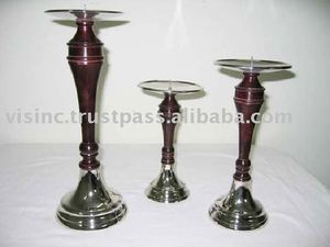 Antique Finish Metal Candle Holder for Home Hotel Wedding Party Decoration - Product Image 2