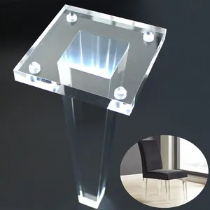 Modern Premium Lucid Acrylic Bench Legs For Furniture