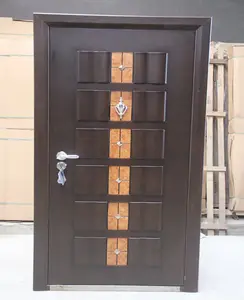 good quality steel wooden armoured door/armored door for entry door use