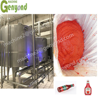 Usine Genyond vente directe de haute qualité sauce à la pâte de tomate en conserve ketchup machine de traitement ligne de production meilleur prix