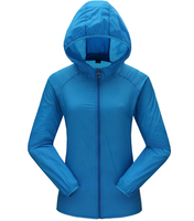 Chaqueta cortavientos de peso ligero Chaqueta de nailon para mujer