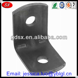 Dongguan soporte de esquina de acero negro estampado, soportes de ángulo resistentes, soporte de esquina de soporte de conector ángulo de soporte de metal - Product Image 2