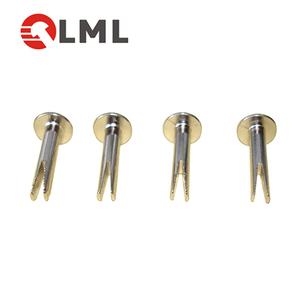 Precio de fábrica ronda cabeza de latón sólido de cobre remaches bifurcados - Product Image 4