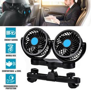 <span class=keywords><strong>Ventilateur</strong></span> de refroidissement pour appuie-tête de voiture C0421 12V à double tête, rotatif à 360°, deux vitesses - Product Image 3