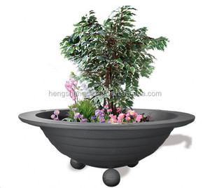 Hierro fundido decorativo exterior tipo <span class=keywords><strong>olla</strong></span> plantador de la flor / jardineras - Product Image 3