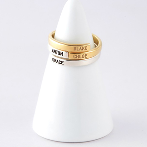 Commercio all'ingrosso Inciso Su Misura Personalizzati Anello In Oro <span class=keywords><strong>Nome</strong></span> Disegni - Product Image 5