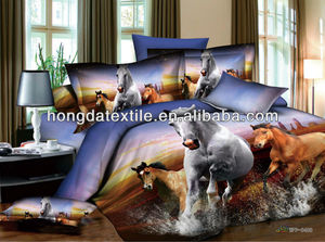 100% 3d <span class=keywords><strong>chevaux</strong></span>. ensembles de literie de coton - Product Image 1