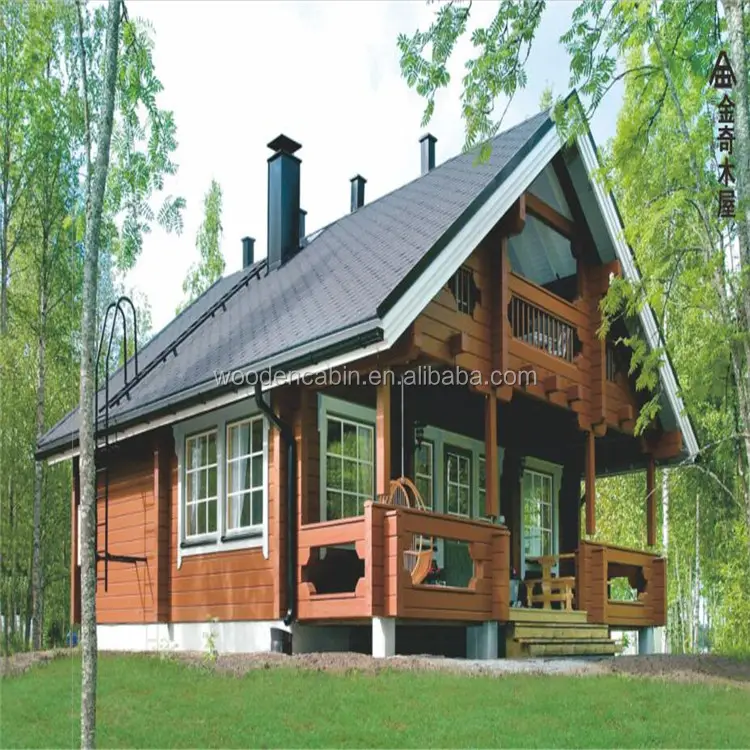 आधुनिक और सस्ते लकड़ी विला पूर्वनिर्मित घर
