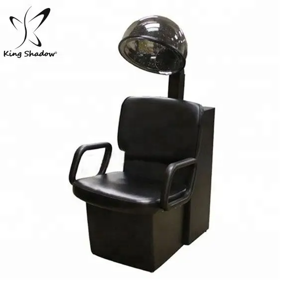 Equipo y muebles de salón de peluquería, silla secadora de pelo negra moderna, venta al por mayor