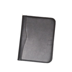 <span class=keywords><strong>Cartera</strong></span> de cuero de PU A4 de Venta caliente con bolígrafo de cierre de cremallera y bolsillo de calculadora - Product Image 1