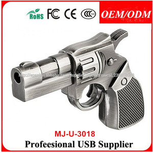 Plena capacidad de metal pistola 2.0 usb flash drive de memoria suficiente palo pulgar pendrive - Product Image 1