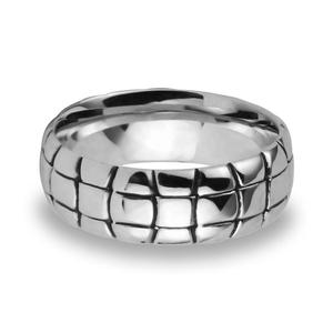 Anillos de boda de cobalto para hombre de concha de tortuga de 9MM - Product Image 6