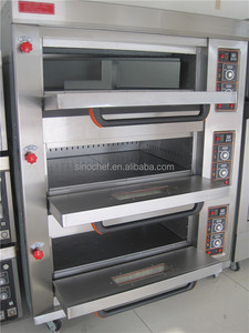 Four à <span class=keywords><strong>pain</strong></span> commercial, four <span class=keywords><strong>de</strong></span> boulangerie à 3 étages, 6 plateaux, four à gaz pour boulangerie, prix d'usine à vendre - Product Image 2