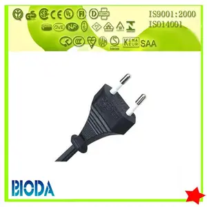 Ek aprobación 2 pins Corea cable de alimentación estándar