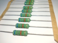 Resistencia de película de óxido metálico de alta fiabilidad de tamaño pequeño serie MO 1/4W -- 5W