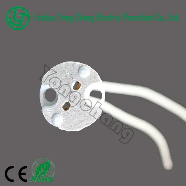 led light holder porcelain gu5.3 halogen lamp base