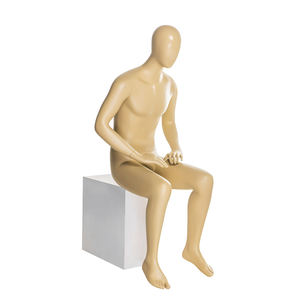 Maniquí <span class=keywords><strong>Masculino</strong></span> <span class=keywords><strong>Desnudo</strong></span> Popular, Cabeza de Huevo, <span class=keywords><strong>Modelo</strong></span> Sentado - Product Image 6