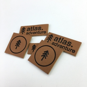 Tùy Chỉnh Thời Trang May Mặc Denim Nhãn Kim Loại Logo Dập Nổi PU Da Jeans Vá - Product Image 6