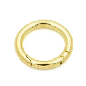 In stock plenty of size trigger snap clip metal gate clasp gold plated black spring o ring hardware accessories