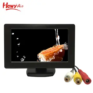Chất lượng cao Mini 4.3inch chia màn hình TV monitor xe ngược Hệ thống camera với 12 Volt LCD TFT xe tựa đầu màn hình