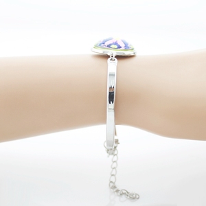 Custom Photo <strong>Bracelet</strong> for Women Men Birthday Gift Anniversary Present - <strong>Personalized</strong> DIY <strong>Name</strong> Jewelry Silver Fashion Bangle - Product Image 4